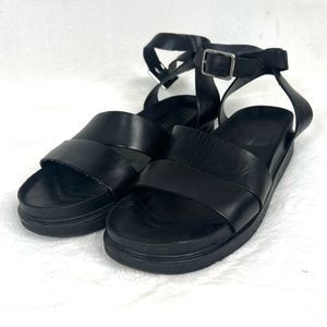 Vagabond | Shoes | Vagabond Erin Double Strap Leather Black Sandals Womens Eu 39 |